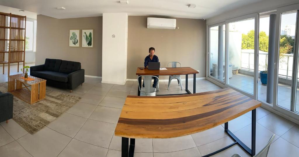 Un lugar para sentarse en ArtCabrera, moderno studio en Palermo, con amenities