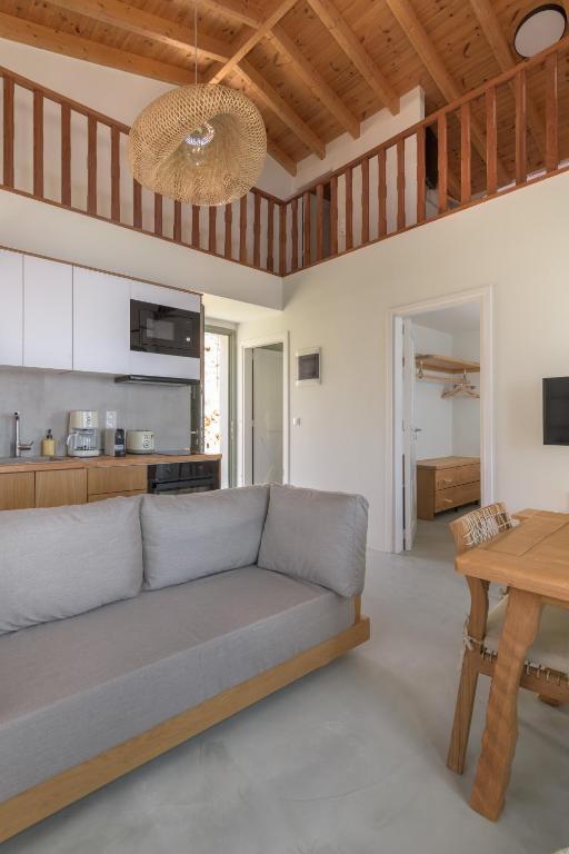 Kuchyň nebo kuchyňský kout v ubytování Onar Residences Chalki