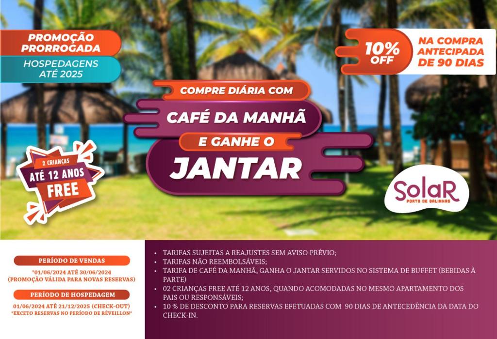 a flyer for a resort with a bunch of signs at Hotel Solar Porto de Galinhas in Porto De Galinhas