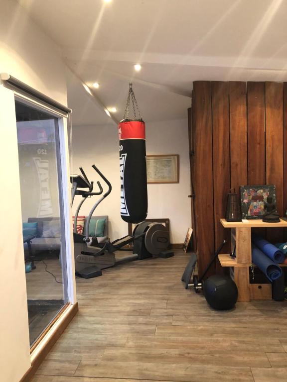 Fitness centrum a/nebo fitness zařízení v ubytování Bubble House - Villa vue mer - Le Robert