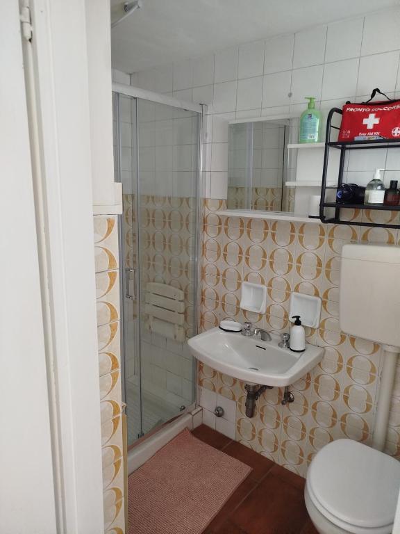 Koupelna v ubytování Casa Lilly