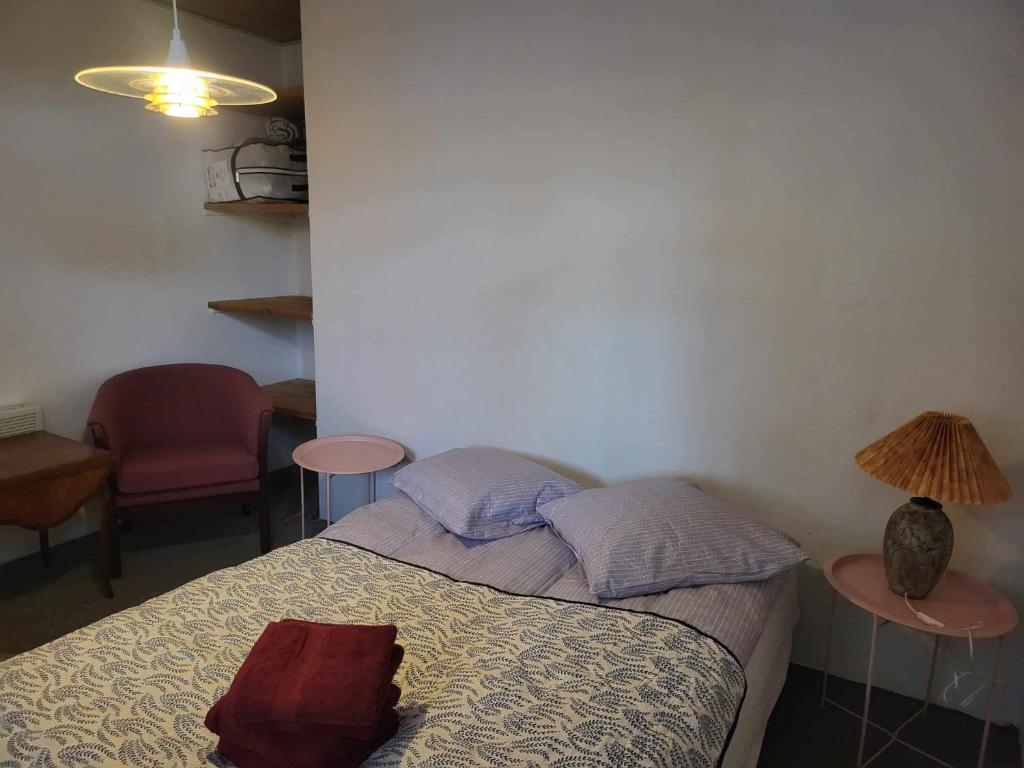 Postel nebo postele na pokoji v ubytování Udby apartment