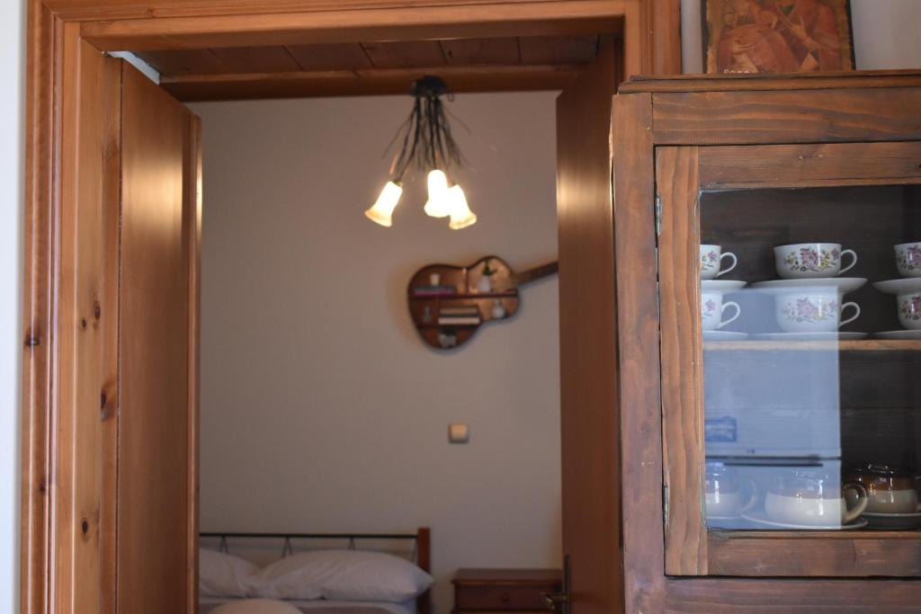 Kuchyň nebo kuchyňský kout v ubytování Lithos House