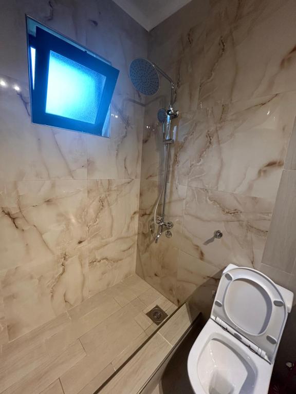 Koupelna v ubytování Guesthouse Liamra