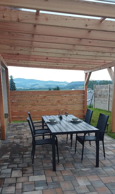Balkón nebo terasa v ubytování Chata Štíty