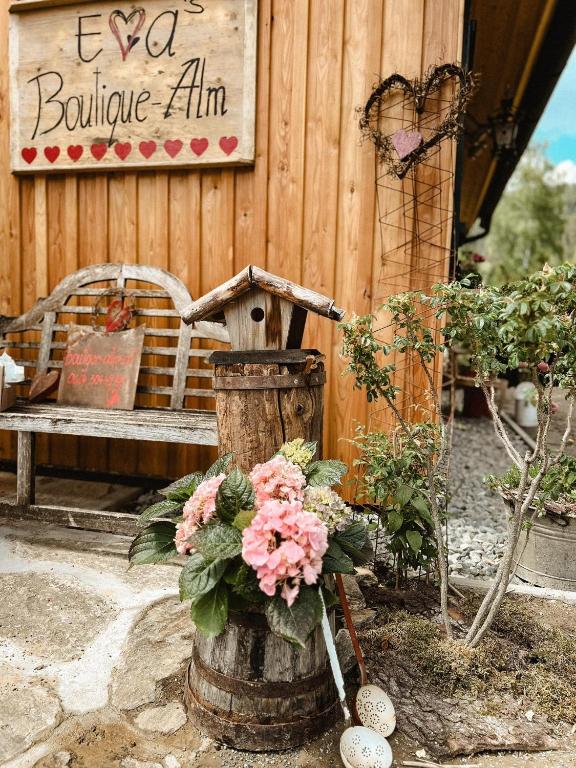 Zahrada ubytování Evas Boutique Alm