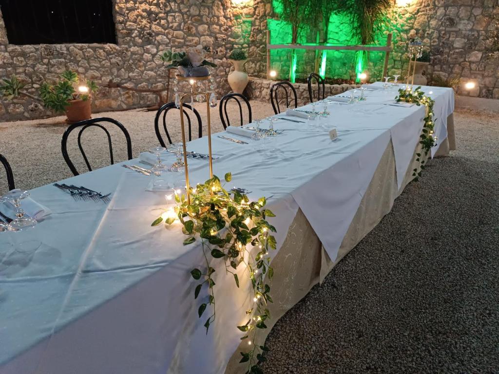 Reštaurácia alebo iné gastronomické zariadenie v ubytovaní Villabosco