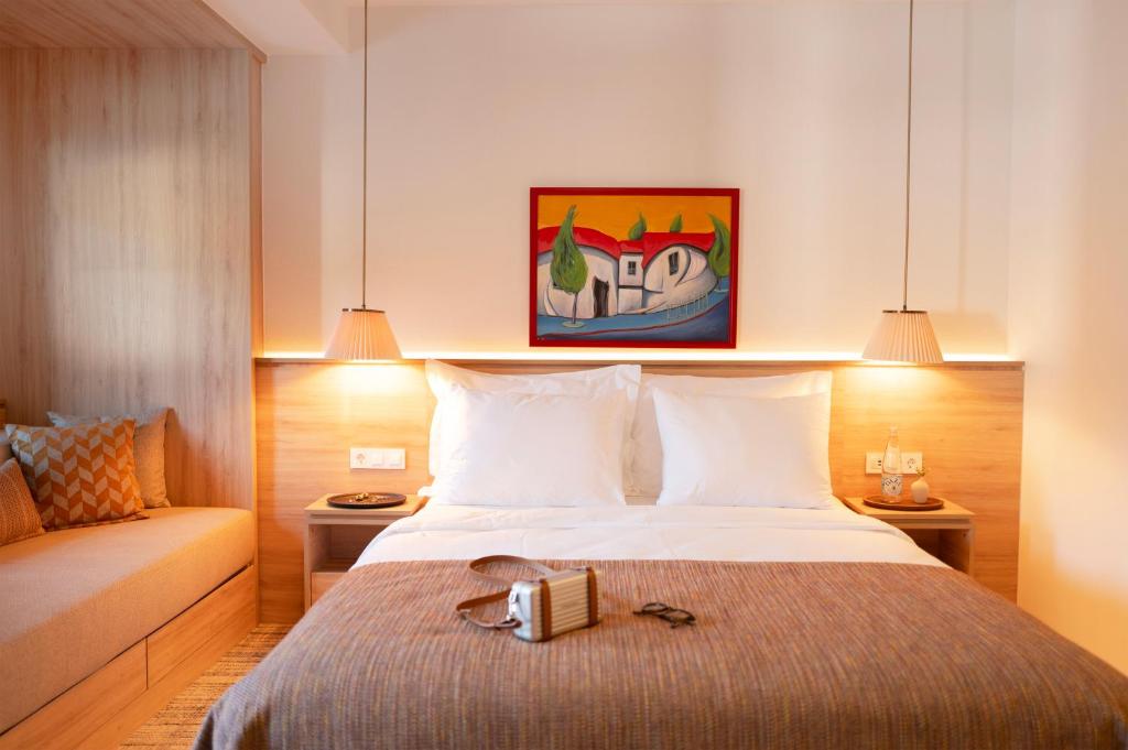 Postel nebo postele na pokoji v ubytování Hotel Baškuća Sarajevo