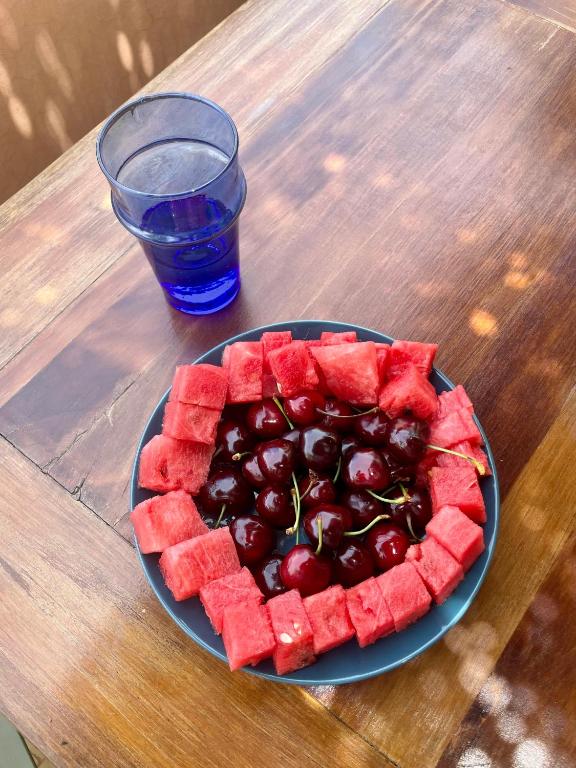 Comida en la casa de huéspedes o alrededores