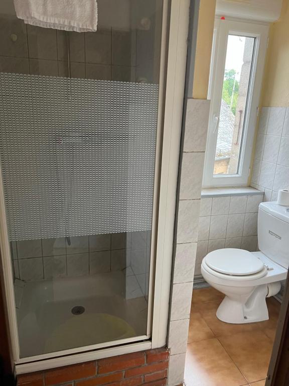 Koupelna v ubytování Le Kaymard