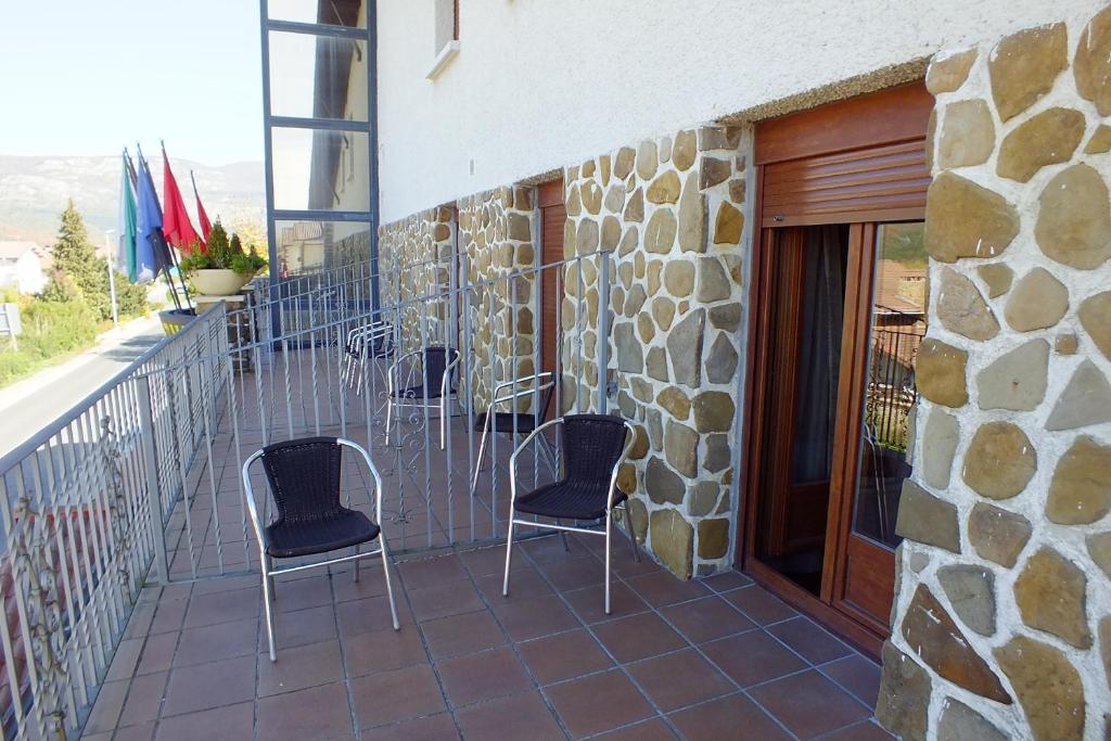 Balkón nebo terasa v ubytování Hotel Rural Izar Ondo