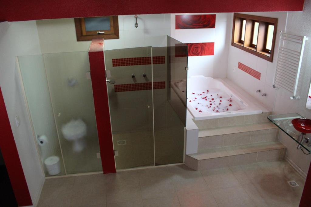 Koupelna v ubytování Motel Tentação (Adult Only)