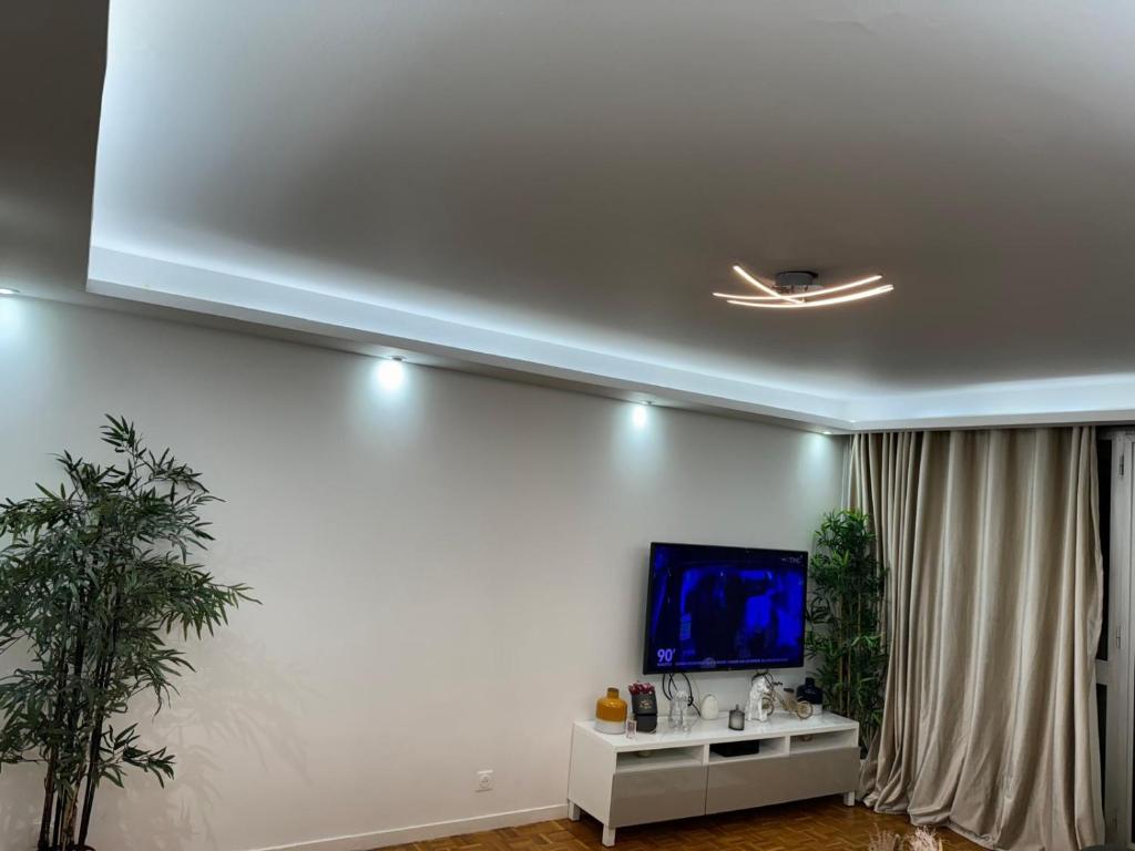 TV a/nebo společenská místnost v ubytování Appartement - La Défense