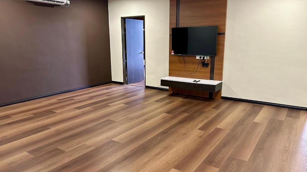 TV a/nebo společenská místnost v ubytování STAR HOTEL