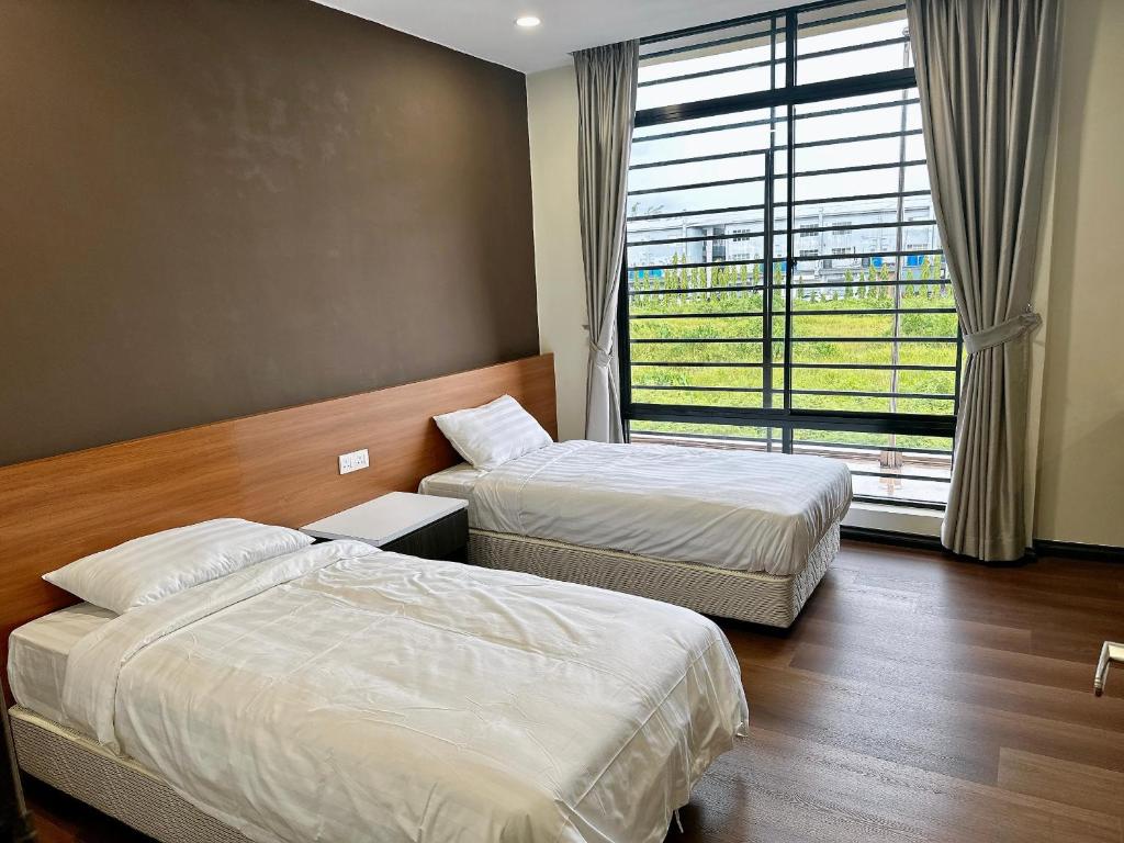 Postel nebo postele na pokoji v ubytování STAR HOTEL