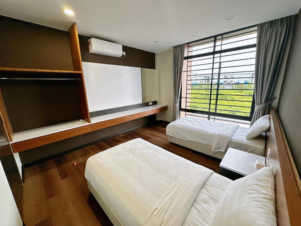 Postel nebo postele na pokoji v ubytování STAR HOTEL