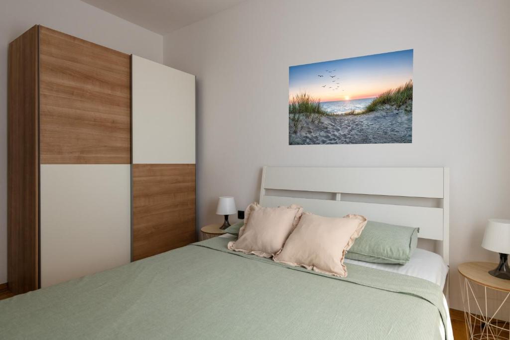 Posteľ alebo postele v izbe v ubytovaní M&A - Pula Luxury apartment