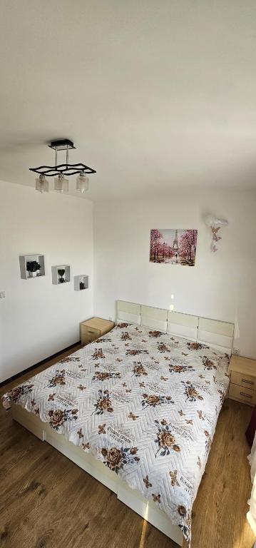 Postel nebo postele na pokoji v ubytování Sea View apartment, Morsky Bryag