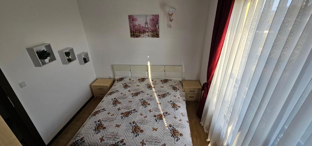 Postel nebo postele na pokoji v ubytování Sea View apartment, Morsky Bryag