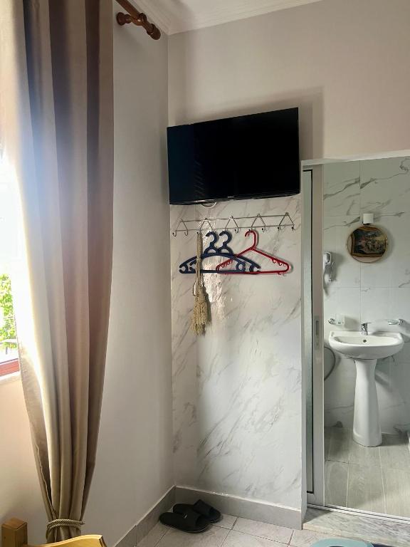 Koupelna v ubytování Cozy Rooms Korce