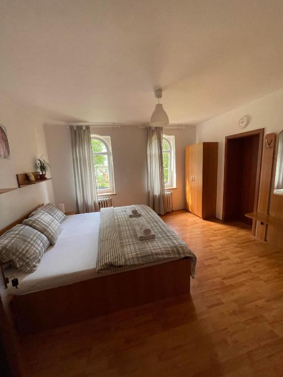 Postel nebo postele na pokoji v ubytování Penzion Relax Kadaň