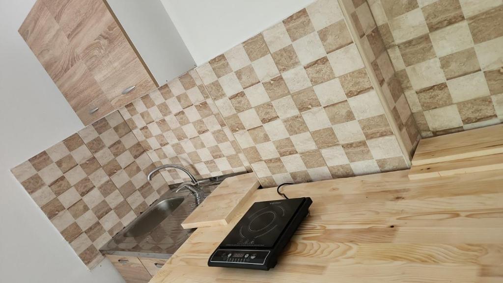 Kuchyň nebo kuchyňský kout v ubytování Cvrkut ptica