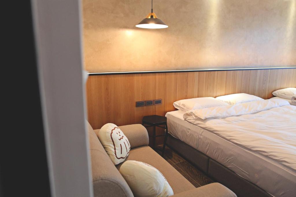 Postel nebo postele na pokoji v ubytování Sugar Island Inn