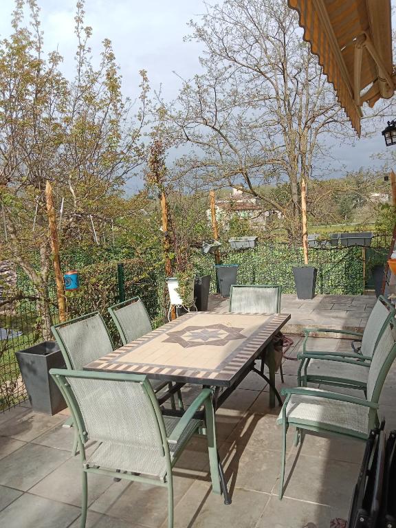 Balkón nebo terasa v ubytování chambre studio 25 M2 et table d'hôtes Ruoms 2