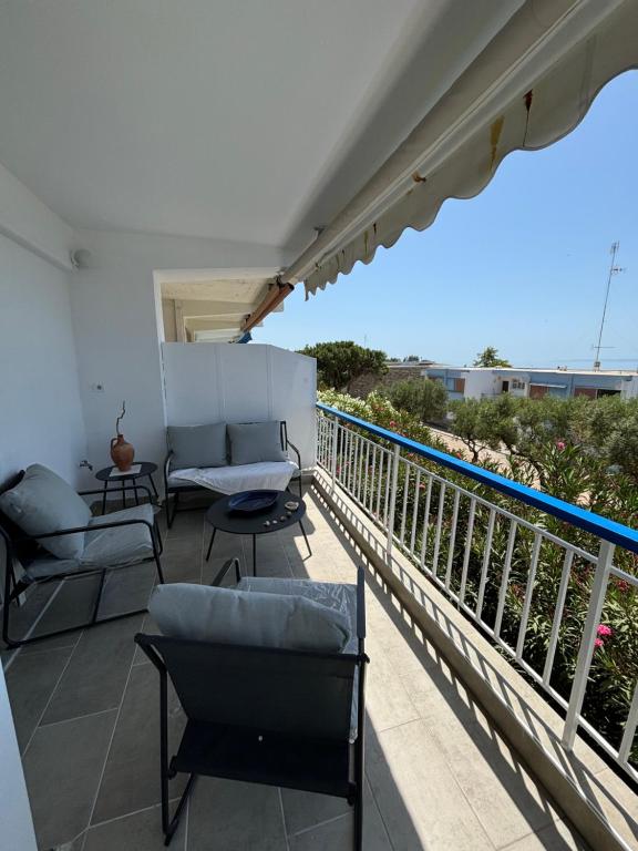 Balkón nebo terasa v ubytování Serenity Apartment