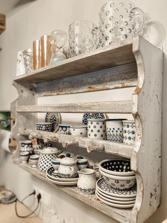 Kuchyň nebo kuchyňský kout v ubytování Evas Boutique Alm