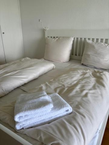 Postel nebo postele na pokoji v ubytování Apartment Himmlischer Ausblick