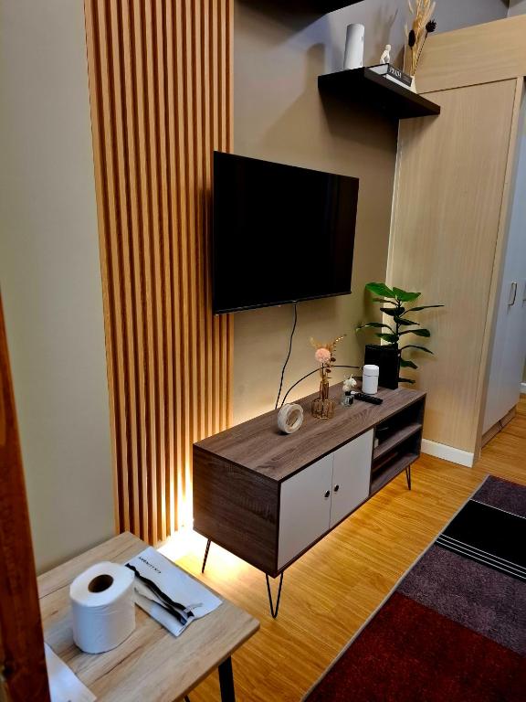 TV a/nebo společenská místnost v ubytování Serene Suite In Jazz Residences
