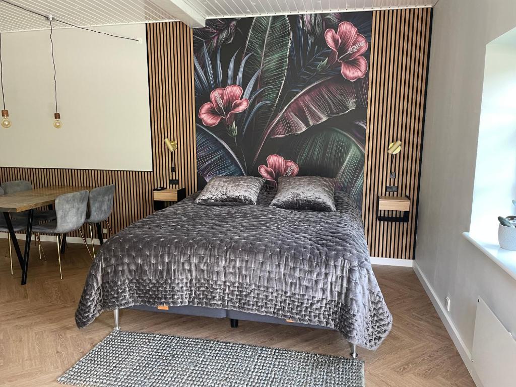Postel nebo postele na pokoji v ubytování Jonstrupvejens Apartments Lejl D