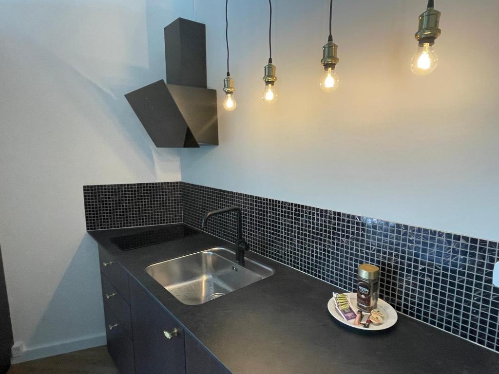 Kuchyň nebo kuchyňský kout v ubytování Jonstrupvejens Apartments Lejl D