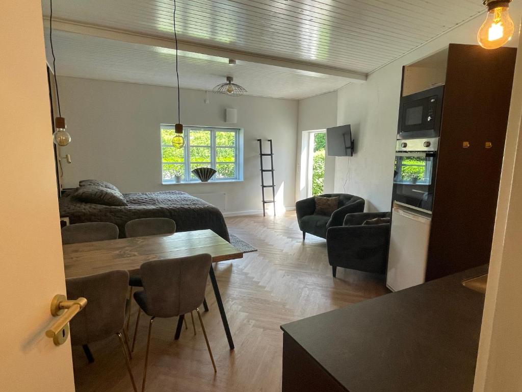 Posezení v ubytování Jonstrupvejens Apartments Lejl D
