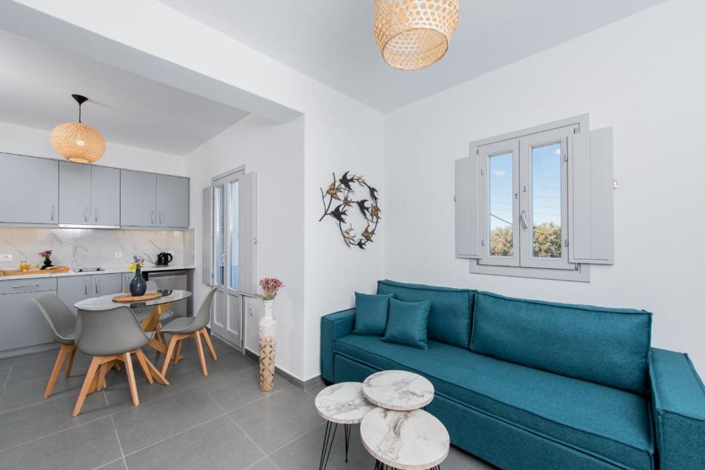 Kuchyň nebo kuchyňský kout v ubytování Golden View Suites