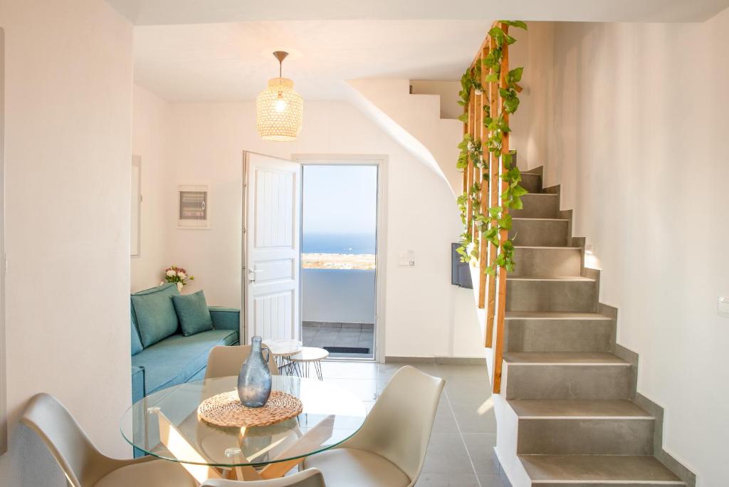 Posezení v ubytování Golden View Suites