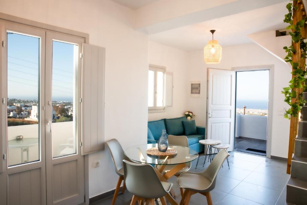 Posezení v ubytování Golden View Suites
