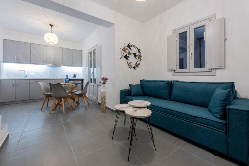 Posezení v ubytování Golden View Suites