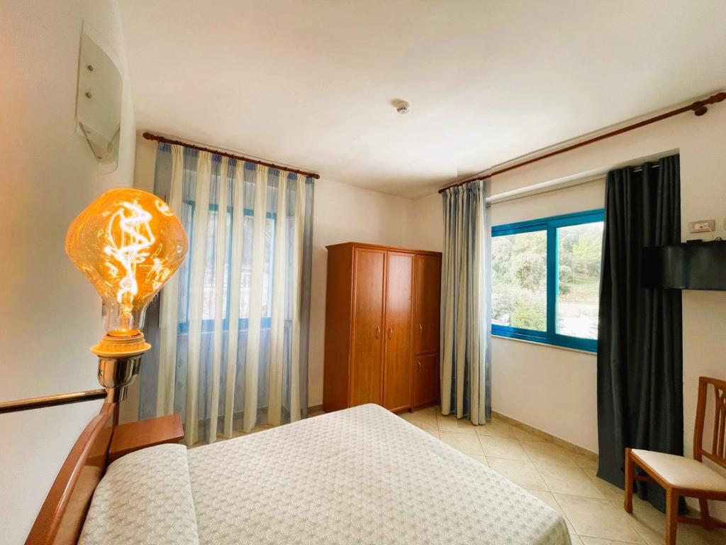 Postel nebo postele na pokoji v ubytování Hotel Riviera