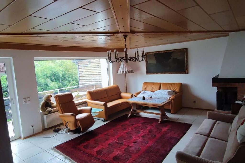 Ruang duduk di Ferienhaus Monteurunterkunft