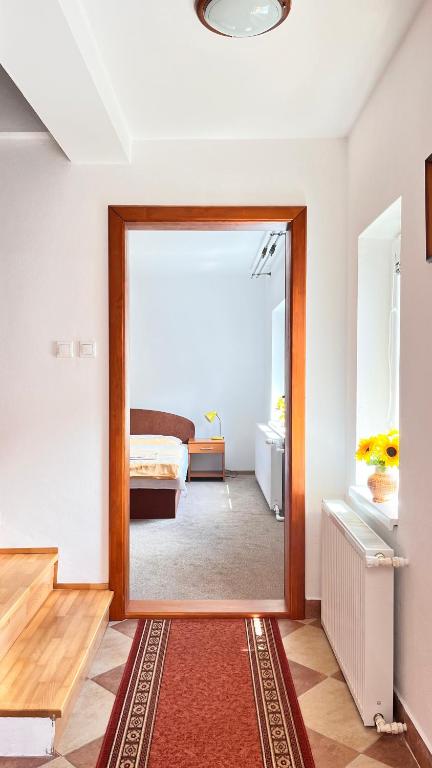 Postel nebo postele na pokoji v ubytování Apartmán Kurcin