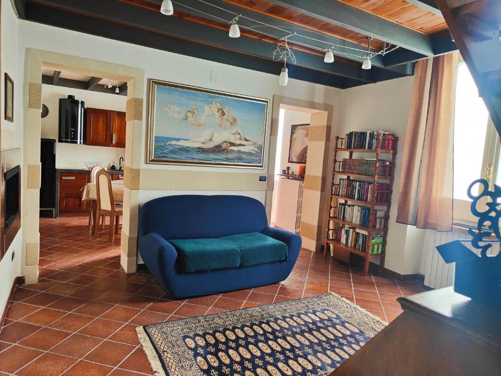 A seating area at Appartamento Deluxe Lecce