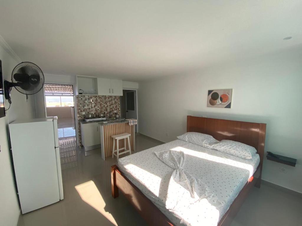 Kuchyň nebo kuchyňský kout v ubytování My Flat 0