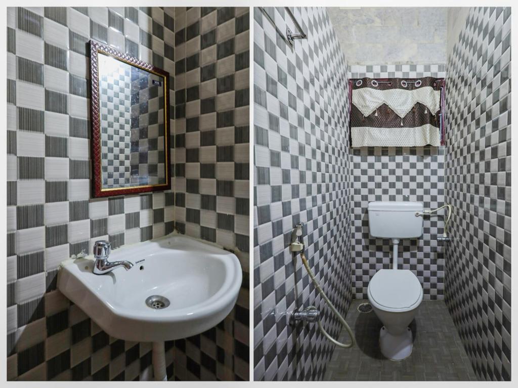 Koupelna v ubytování Super Hotel O Vsv Guest House Maduravoyal