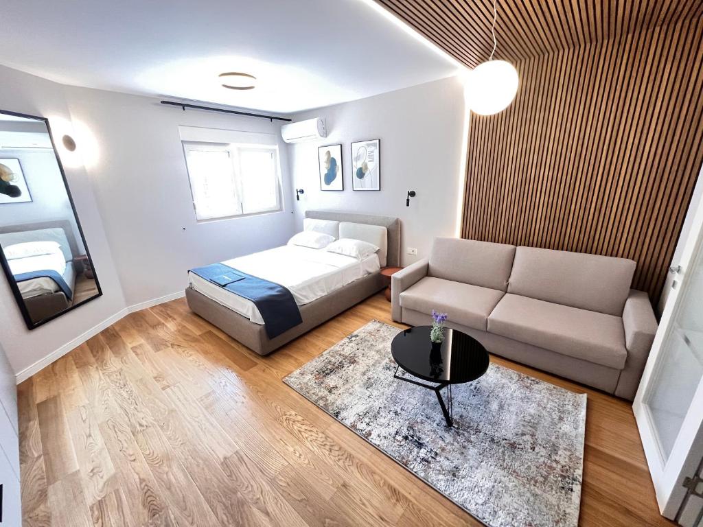 Postel nebo postele na pokoji v ubytování APART 28- Luxury suites