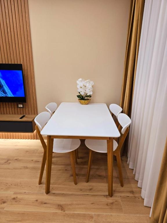 TV a/nebo společenská místnost v ubytování Vila IVINA