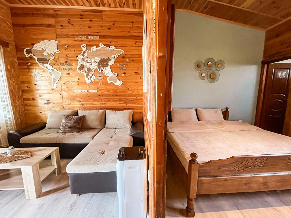 Postel nebo postele na pokoji v ubytování River house Velero