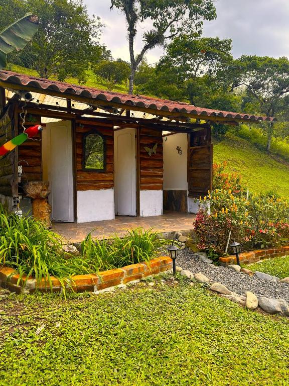 Zahrada ubytování Ecolodge El Puente
