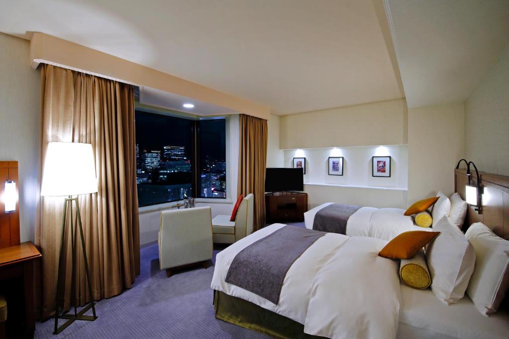 Imperial Hotel Tokyo - 塔楼 - 高地板角套房双胞胎-Ginza视图